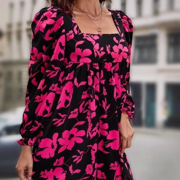 . Dresses & Skirts - Pink And Black Womens Dress